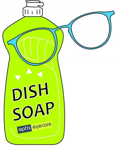 Wash your glasses with dish soap and water to prolong their lifespan.